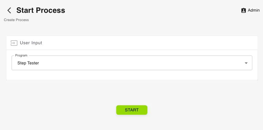 <p>Deploy the process from the action bar.</p>